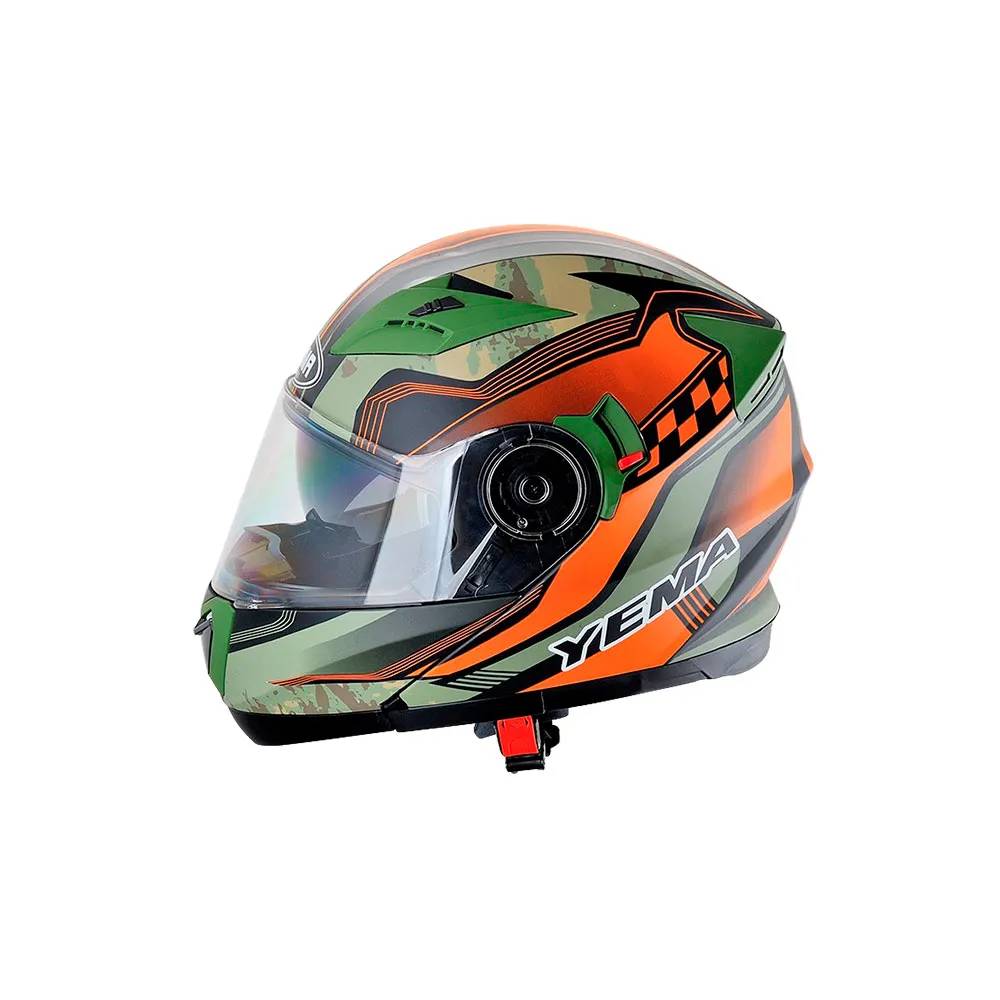 Casco Abatible Yema P8930 | Talla L Forro Extraible Color Verde — foto 3