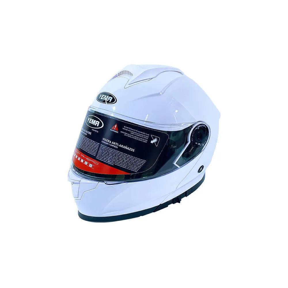Casco Abatible Yema P8930 | Talla M Forro Extraible Color Blanco