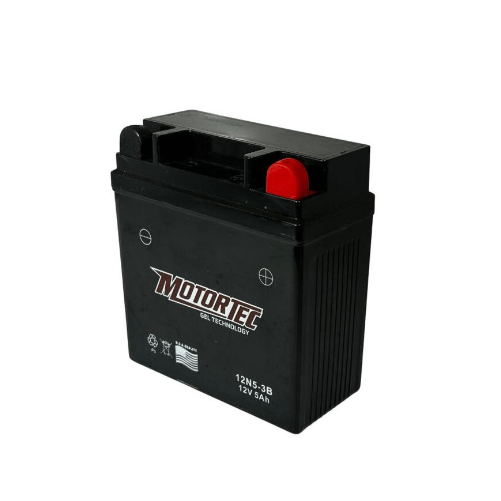 Bateria De Gel Motortec 12N5-3B P8825 | 12V–5Ah Color Negro — foto 2