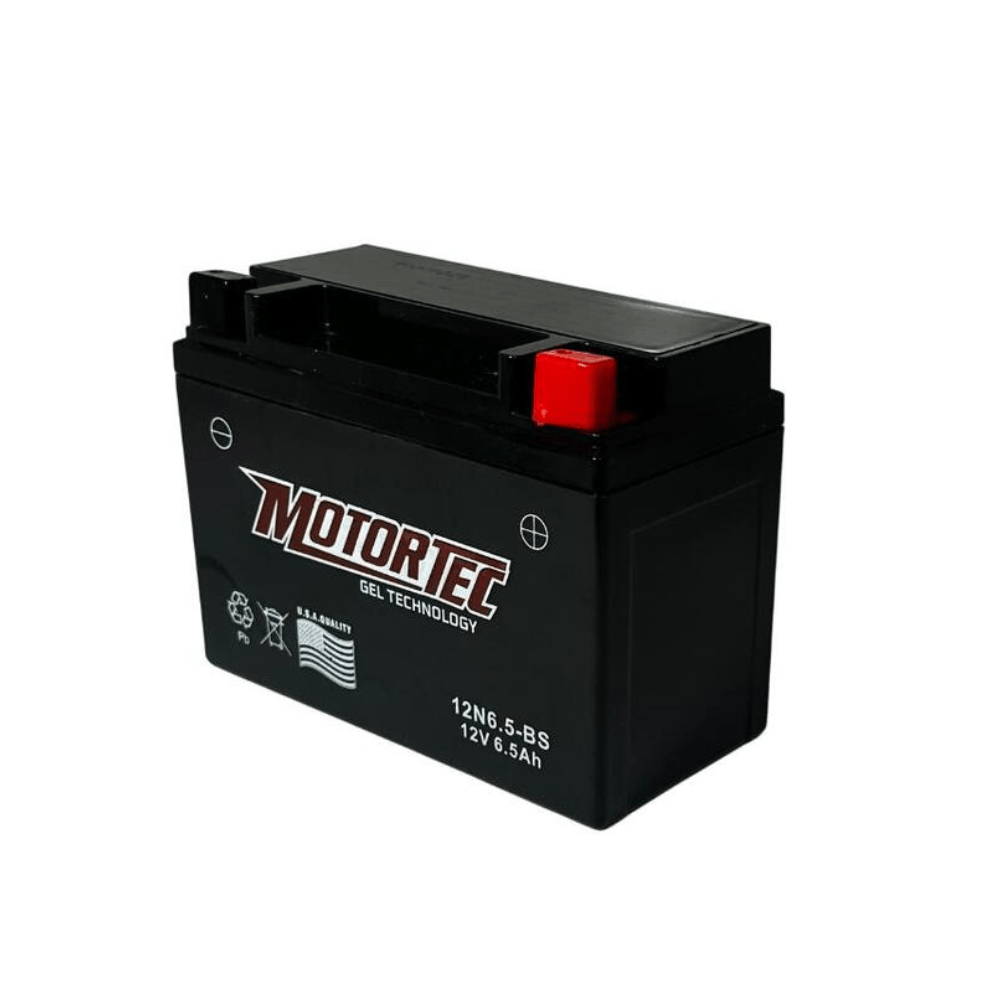 Bateria De Gel Motortec 12N6.5 P8825 | 12V–6,5Ah Color Negro — foto 2