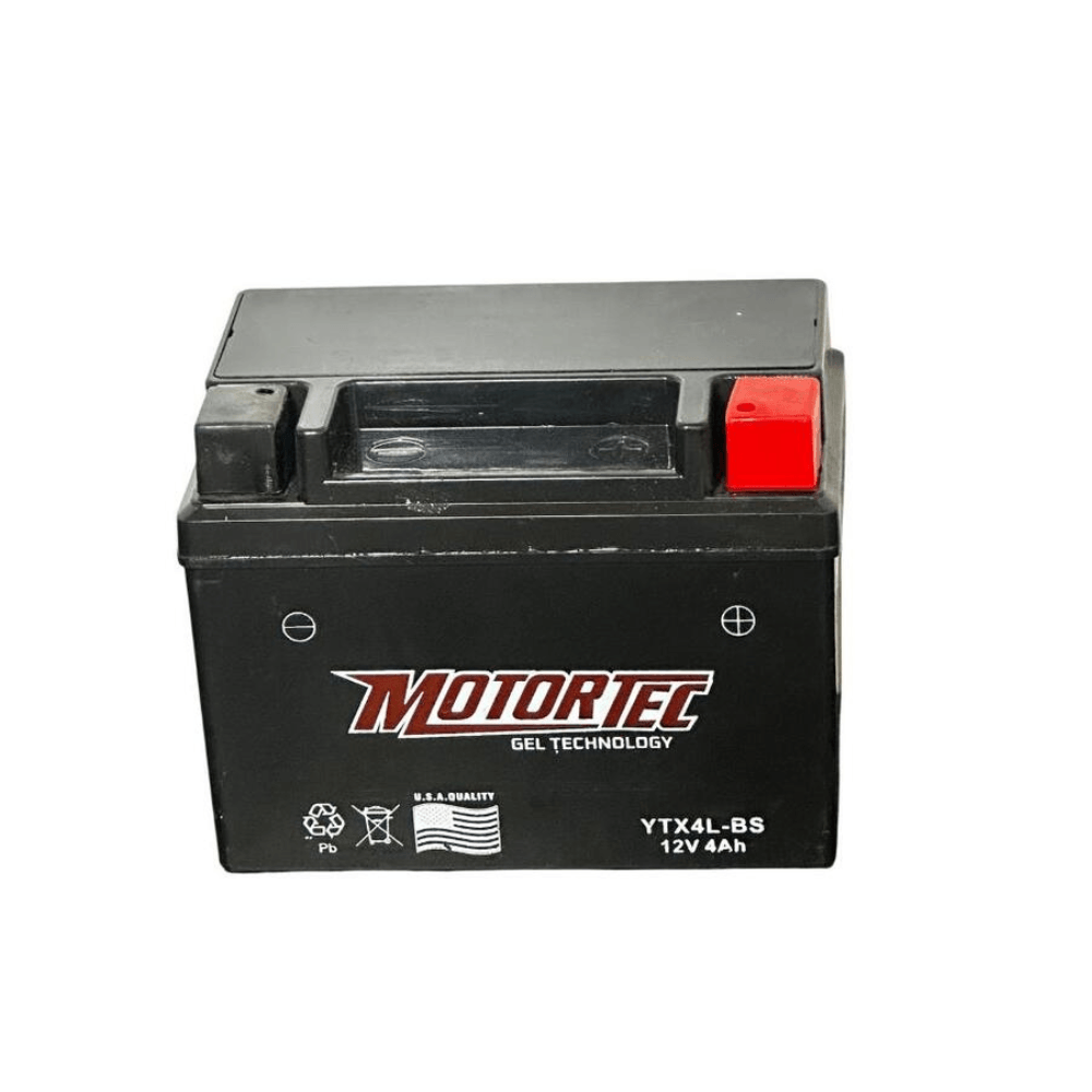 Bateria De Gel Motortec Ytx4L P8825 | 12V–3Ah Color Negro