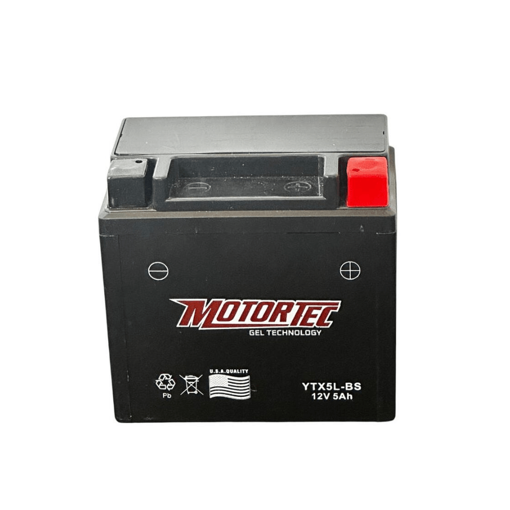 Bateria De Gel Motortec Ytx5L P8825 | 12V–4Ah Color Negro