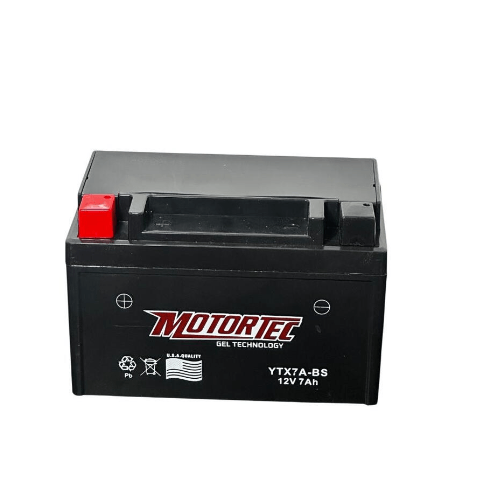 Bateria De Gel Motortec Ytx7A P8825 | 12V–6Ah Color Negro