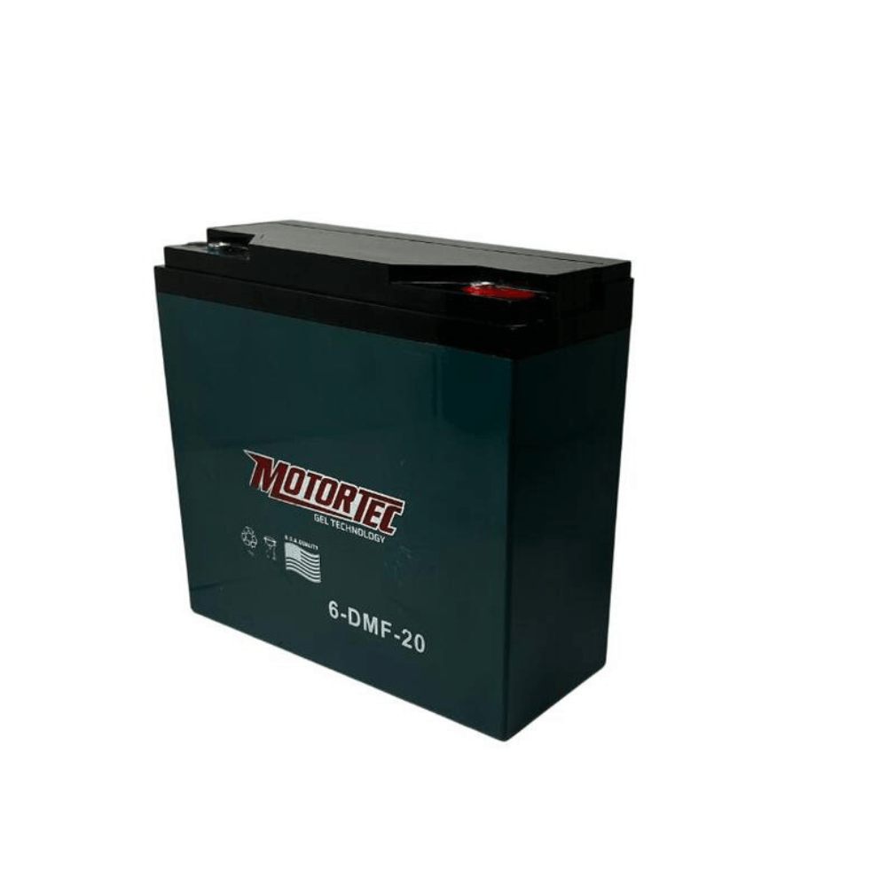 Bateria Eléctrica Motortec 6-Dmf-20 P8825 | 12V-20Ah Color Negro — foto 2