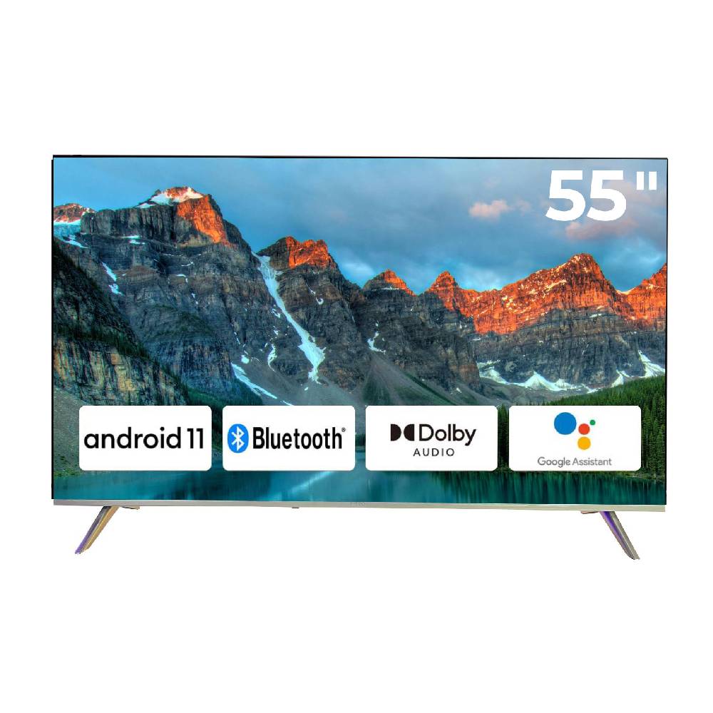 Televisor Qled Smart Zitro 2TEZI003013 P8826| 55" 4K UHD Android Google Tv Color Negro TLV20-0007