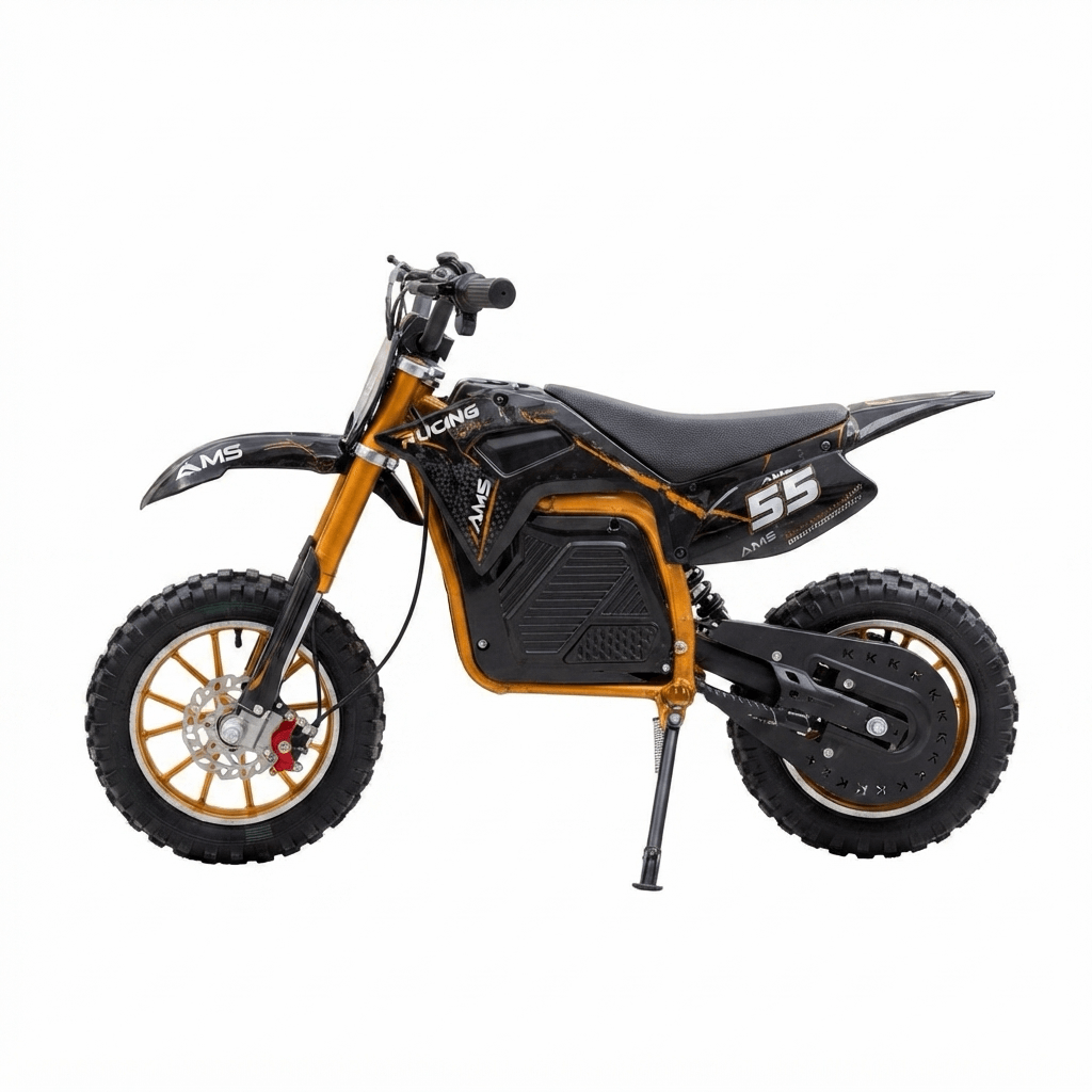 Moto Pit Bike Eléctrica Ams 706 E P88652 | 1000 Watts Color Naranja