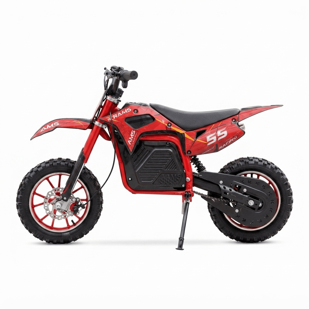 Moto Pit Bike Eléctrica Ams 706 E P88652 | 1000 Watts Color Rojo