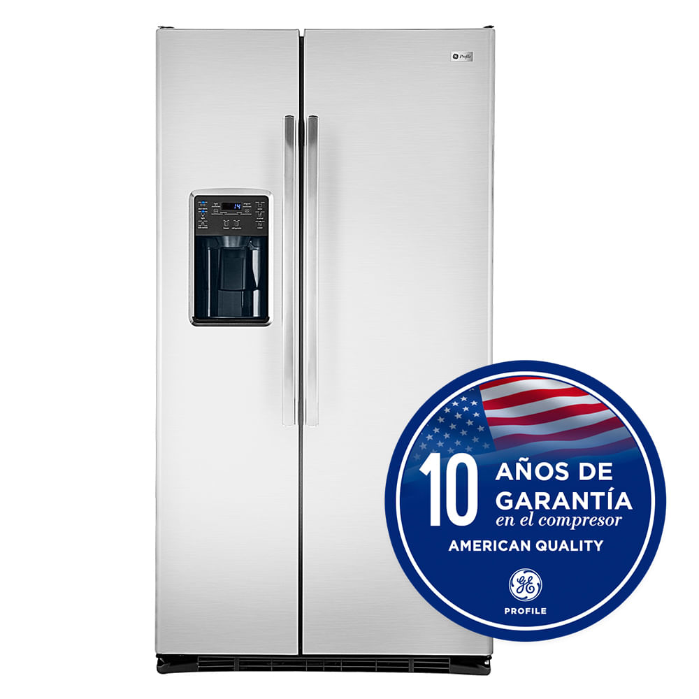 Refrigeradora General Electric PQL22LEKFSS P8746 | 615 Litros Display Digital Color Inox PQL22LEKFSS-W